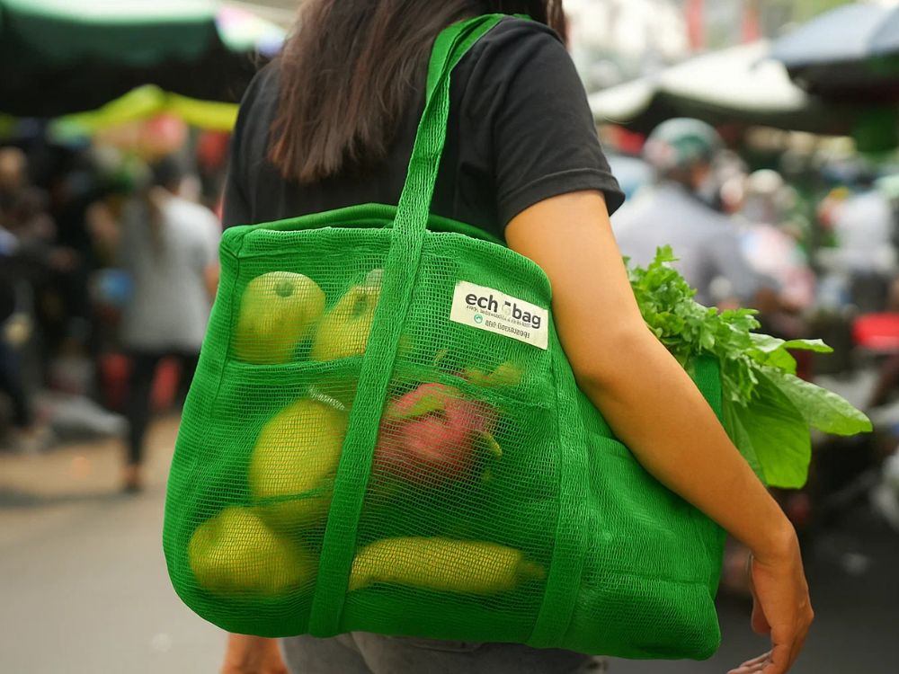 1. Giới thiệu về túi tái sử dụng đi chợ size XXL (34×38×14 cm)