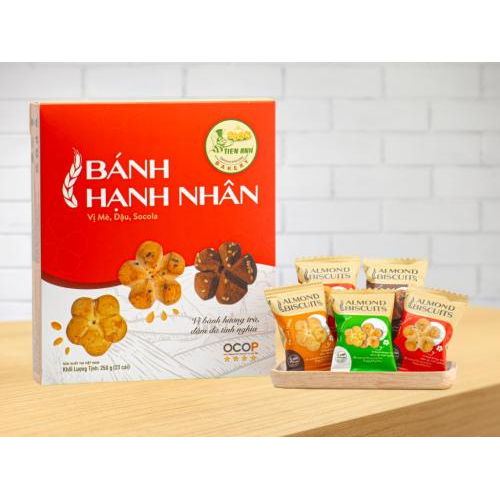 Bánh Hạnh Nhân Tiến Anh 250g – Đặc Sản Chợ Mới Thơm Ngon