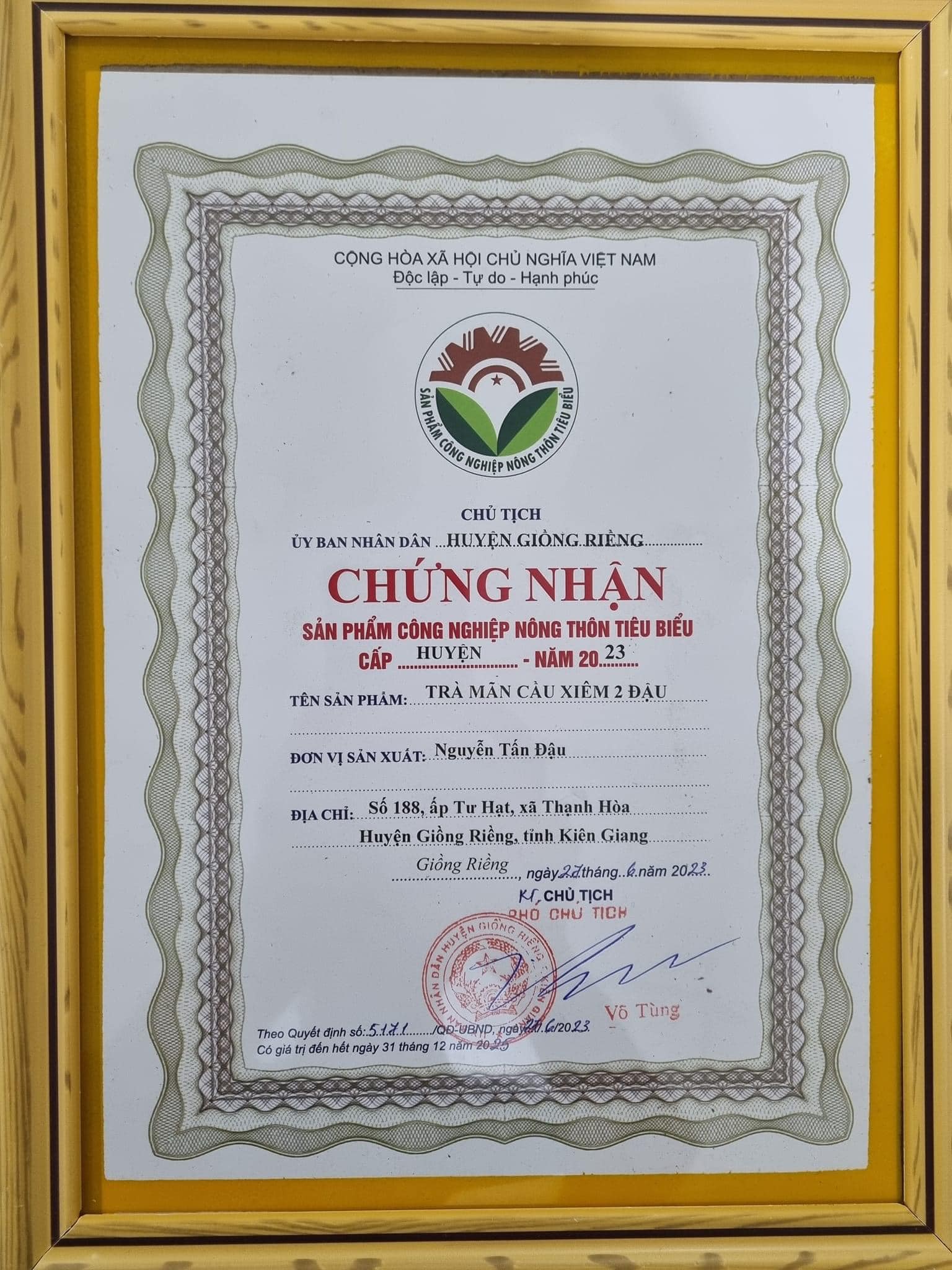 Chứng nhận sản phẩm