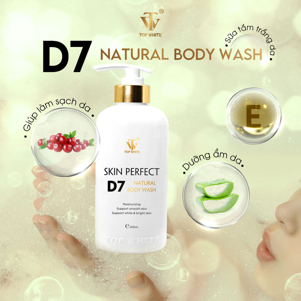 7. Sữa tắm trắng da Skin Perfect D7