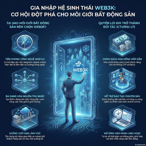 Web3k - Tuyển Dụng CTV/Đại Lý Dành Cho Môi Giới Bất Động Sản