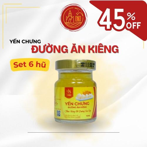 Set Yến Chưng Đông Trùng Hạ Thảo Đường Ăn Kiêng 6 Hũ