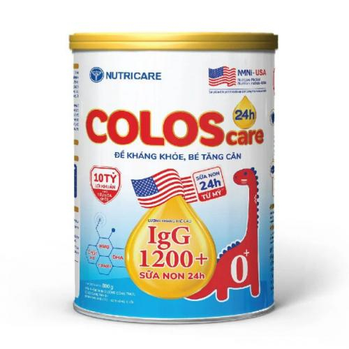 Sữa Bột COLOSCARE 24H 0+ Lon 800g (0-12 Tháng)